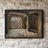 Jali Screen in a Stone Hall
