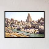 Temple Gopuram Above the Boulders