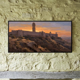 Hilltop Fort Ramparts at Sunset