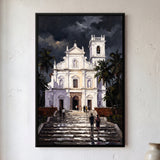 White Church Above the Steps