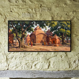 Terracotta Temples Beneath Trees