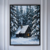 Cabin in Snowy Woods