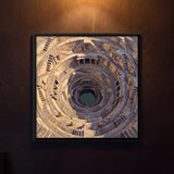 Deep Circular Stepwell with Criss-crossing Stairs