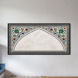 Marble Arch with Floral Inlay