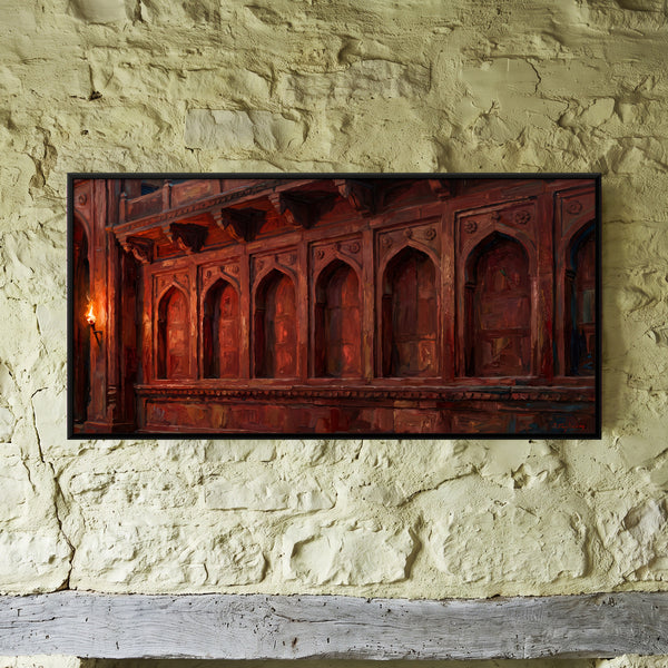 Red Sandstone Arched Hall