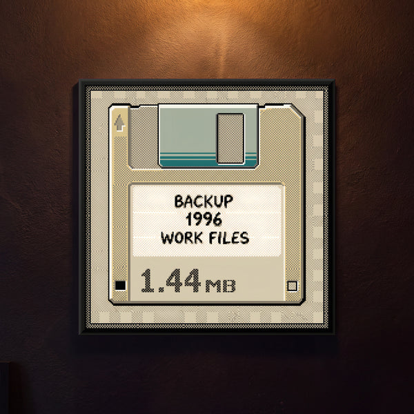 3.5-inch Floppy Disk Labelled BACKUP 1996