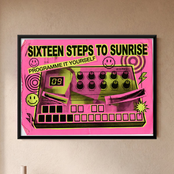 Step-sequencer Drum Machine with Knobs and Display
