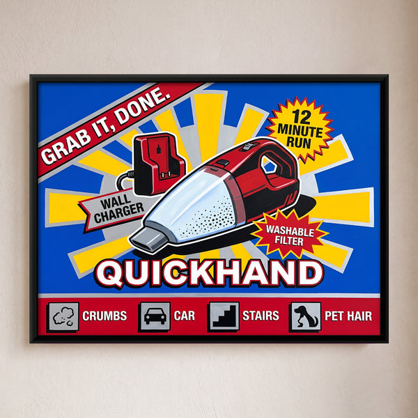 Retro Handheld Vacuum Box Art