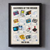 Retro Technology Sticker Album Page