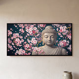Buddha Bust with Cherry Blossoms