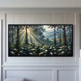 Flowering Coffee Plantation in a Forest