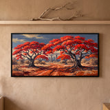 Flame Trees on Red Earth