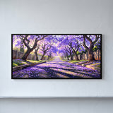 Jacaranda Avenue in Bloom in Plum