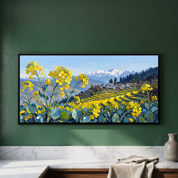 Mustard Fields in the Himalayas