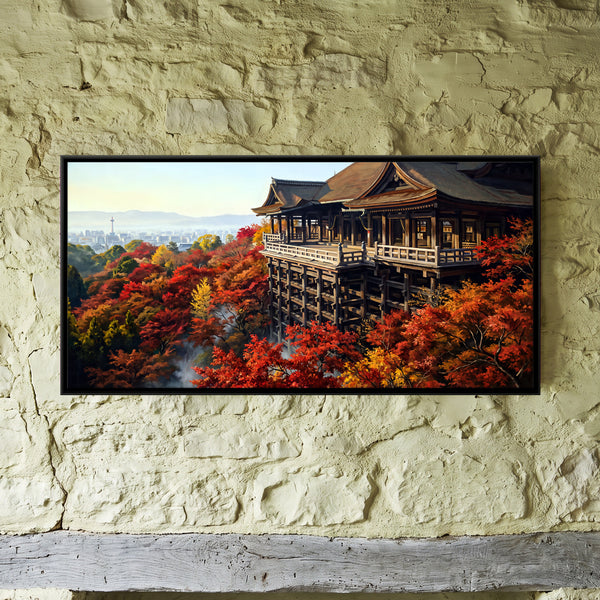 Kyoto Temple in Autumn