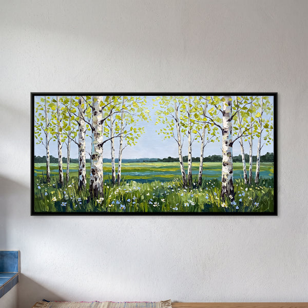 Birches in a Spring Meadow
