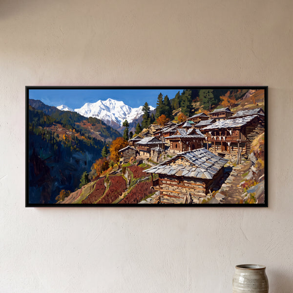 Himalayan Village in Autumn