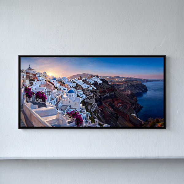 Santorini Caldera at Sunset