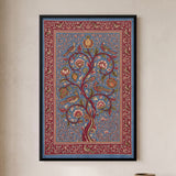 Tree of Life with Birds in Indigo