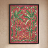 Banana Trees with Lotus in Coral