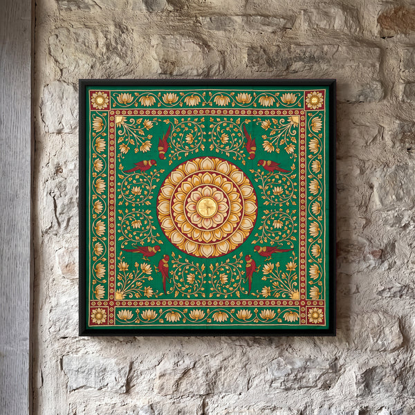 Lotus Medallion in Emerald