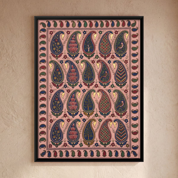 Rows of Decorated Paisley Motifs