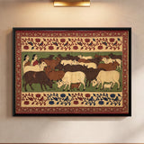 Herd of Cows with Two Women in Pasture