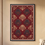 Repeating Fan Palmette Floral Pattern