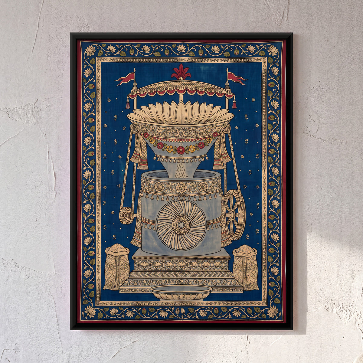Flour Mill - framed canvas art hung on a wall