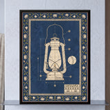 Hurricane Lantern Blueprint with Dimension Lines