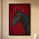 Marwari Horse in Gold Bridle