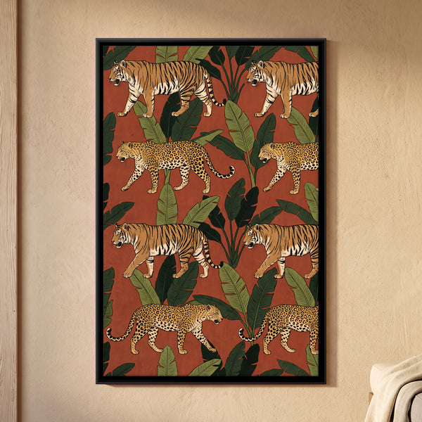 Tigers and Leopards Among Banana Leaves
