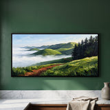 Rolling Green Hills Above Mist