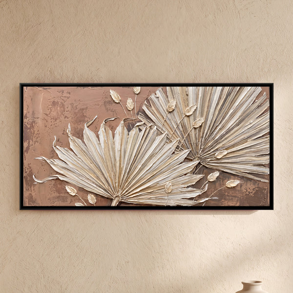 Dried Fan Palm Fronds and Seed Pods