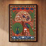 Peacocks Beneath a Flowering Tree