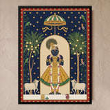 Shrinathji with Cows and Amla Trees