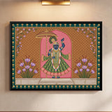 Shrinathji with Saffron Flowers