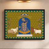Shrinathji Under an Arch with Four Cows
