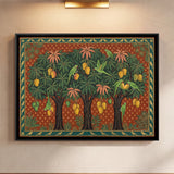 Parrots in a Mango Grove