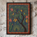 Peacocks in a Mango Tree