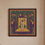 Shrinathji Standing Beneath Mango Trees with Marigold Garlands