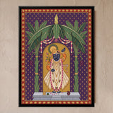 Shrinathji Standing Beneath Arching Banana Trees