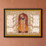 Shrinathji Surrounded by White Cows