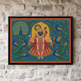 Shrinathji with Peacocks
