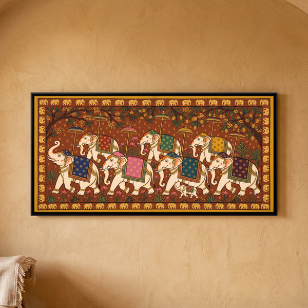 Elephant Procession in Terracotta, 2:1