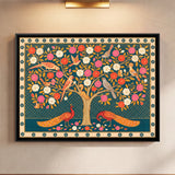 Blossom Tree with Birds and Peacocks
