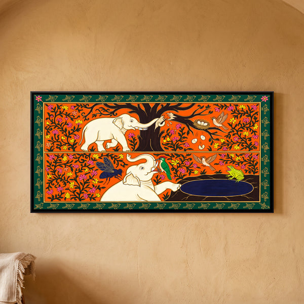Elephant Breaking Tree and Sparrow Fable
