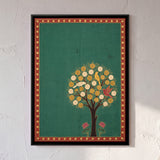 Tree of Life with Birds in Emerald