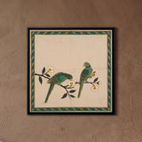 Two Parrots on Flowering Branches