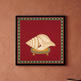 Sacred Conch on a Pedestal